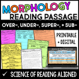 Prefix Reading Passage - Set 5: OVER-, UNDER-, SUPER-, and