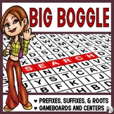 Prefix, Root and Suffix Review Activity: Big Boggle