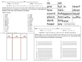 Prefix-Suffix-Base Words