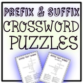 Prefix Suffix Crossword Puzzles English Games Early Finish