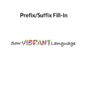 Prefix/Suffix Fill-In