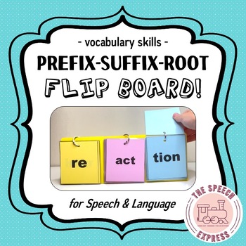 Preview of Prefix, Suffix, Root Flip Board for Vocabulary