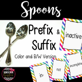 Prefix & Suffix Spoons Game