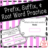 Prefix, Suffix, and Root Word Boom Cards SOL 3.4b