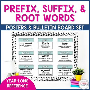 Preview of Prefix Suffix and Root Word Posters for Science