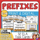 Prefixes Task Cards with Differentiated Response | Print, Google, & Easel!