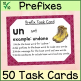 Prefix Task Cards - Vocabulary Building - Differentiated G