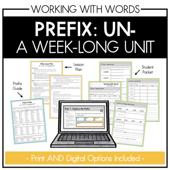 Preview of Prefix "Un-": A Week-Long Unit