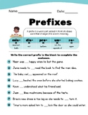 Prefix Worksheet Practice