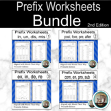 Prefix Worksheets Bundle/Words Their Way/Derivational Rela