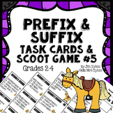 Prefix and Suffix 24 Task Cards and Scoot Game #5 Common P