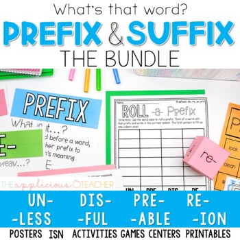Preview of Prefix and Suffix Activities The Bundle