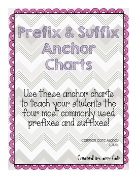 Preview of Prefix and Suffix Anchor Charts