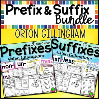 Preview of Prefix and Suffix Bundle - Orton Gillingham Morphology