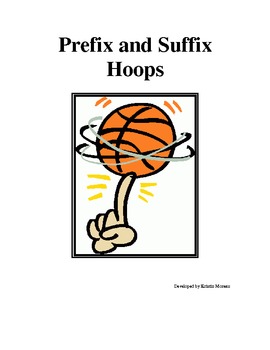 Preview of Prefix and Suffix Hoops Game- Aligned with Common Core