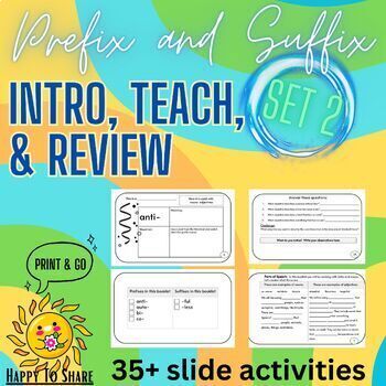 Preview of Prefix and Suffix Introduction and Practice Set #2