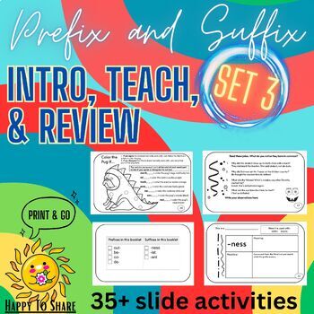Preview of Prefix and Suffix Introduction and Practice Set #3