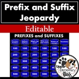 Prefix and Suffix Jeopardy