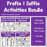Prefixes and Suffixes Activities | Task Cards, Posters, Puzzles