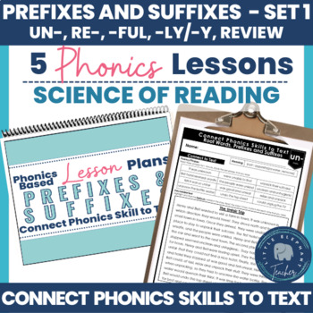 Preview of Prefix and Suffix Lesson Plans Small Group Phonics Reading Intervention - LETRS