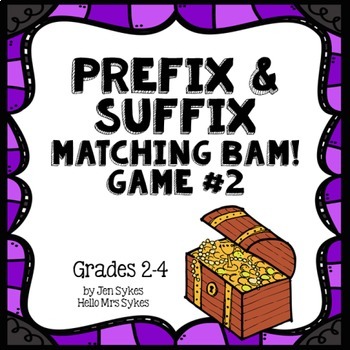 Preview of Prefix and Suffix Matching BAM Game #2 Common Prefixes & Suffixes
