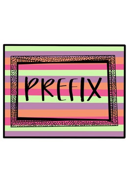 Preview of Prefix and Suffix Posters