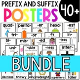 Prefixes and Suffixes Posters Reference Poster Bundle