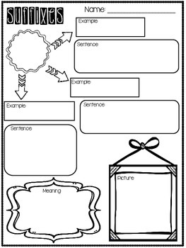 Prefix and Suffix Quick Look {FREEBIE} by Lauren Bright- One Bright ...