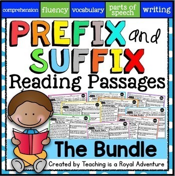 Preview of Prefix and Suffix Reading Passages: The Bundle