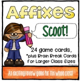 Prefix and Suffix SCOOT Game | Affixes Task Cards