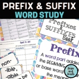 Prefix and Suffix Word Study