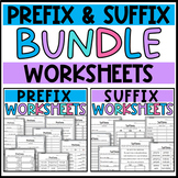 Prefix and Suffix Worksheets: Sorts, Matching, Cloze, Voca