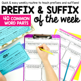 Prefixes and Suffixes Vocabulary Activities