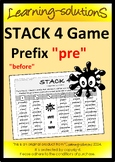 Prefix 'pre' meaning "before" - STACK 4 Game - 50 Words + 