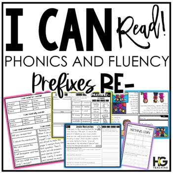 Preview of Prefix re- Phonics, Fluency, Reading Comprehension | I Can Read!