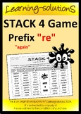Prefix "re" meaning 'again'  -  STACK 4 Game - 50 Words fo