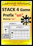 Prefix 'un' Game - STACK 4 - 100 Words to target MORPHOLOG