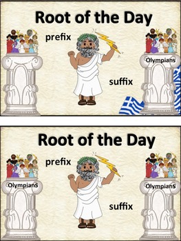Preview of Prefix/Suffix Greek Root of the Day Book and Bundle-Common Core Aligned