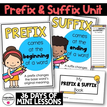 Preview of Prefix and Suffix Worksheets, Prefixes and Suffixes Anchor Chart & Activities