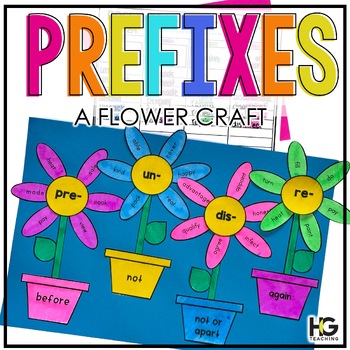 Preview of Prefixes | A Flower Craft and Worksheets to Review Prefixes