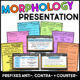 Prefixes ANTI-, CONTRA-, COUNTER- Teaching Slides & Guided