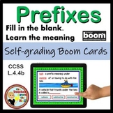 Prefixes BOOM Cards Digital ELAR Vocab Practice Prefix Activity
