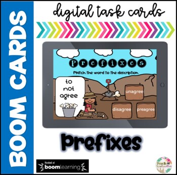 Preview of Prefixes Boom Cards (Distance Learning)