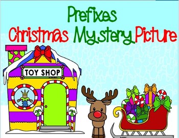 Preview of Prefixes Christmas Mystery Picture BOOM cards