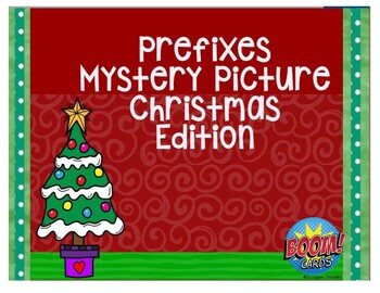 Preview of Prefixes Christmas Mystery Picture BOOM cards