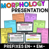 Prefixes EN- and EM- Teaching Slides & Guided Notes with Practice