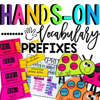 Preview of Prefixes 1st Grade Hands-on Games, Worksheets, Crafts, Anchor Charts