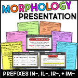 Prefixes IN-, IR-, IL-, IM- Teaching Slides & Guided Notes