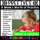 Prefixes Lesson, Practice & Assessment | Print & Digital