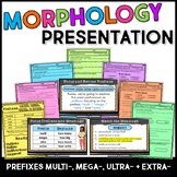 Prefixes MULTI-, MEGA-, ULTRA-, EXTRA- Teaching Slides & G